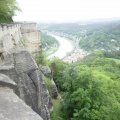 Ausblick von der Festung auf die Elbe